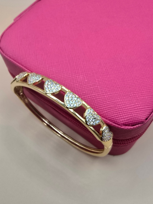 Bracelete Coração Zircônia Cravejado - Imagem 4