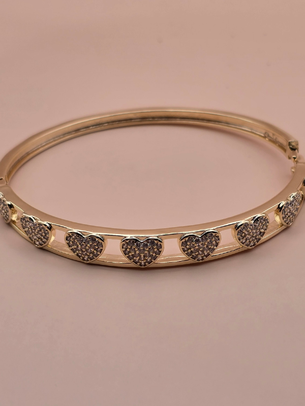 Bracelete Coração Zircônia Cravejado - Imagem 5