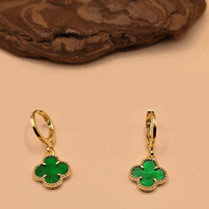 Conjunto Alhambra Trevo, Colar e Brinco Articulado e Colar