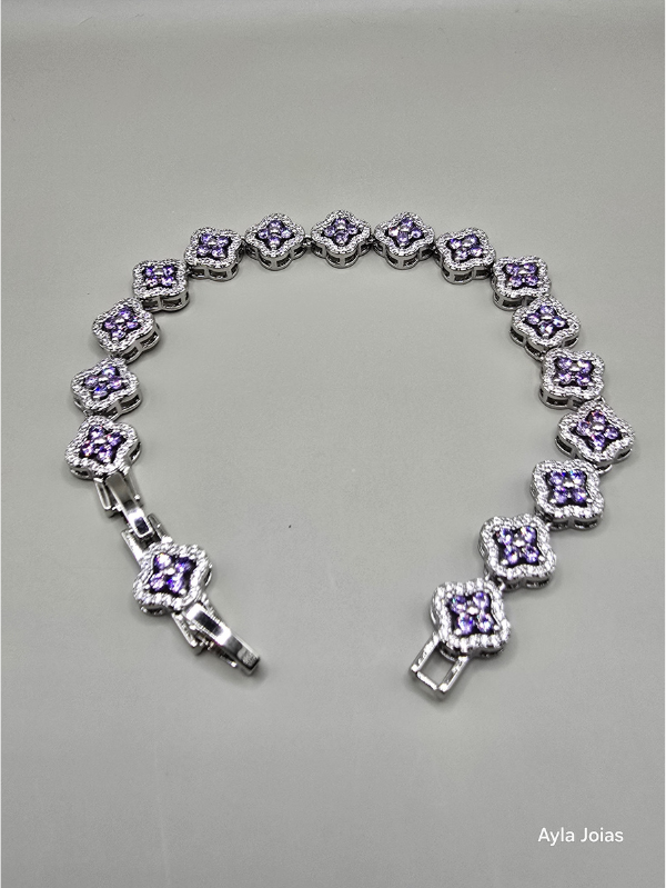 Pulseira com Zircônia – Ródio Branco - Imagem 2