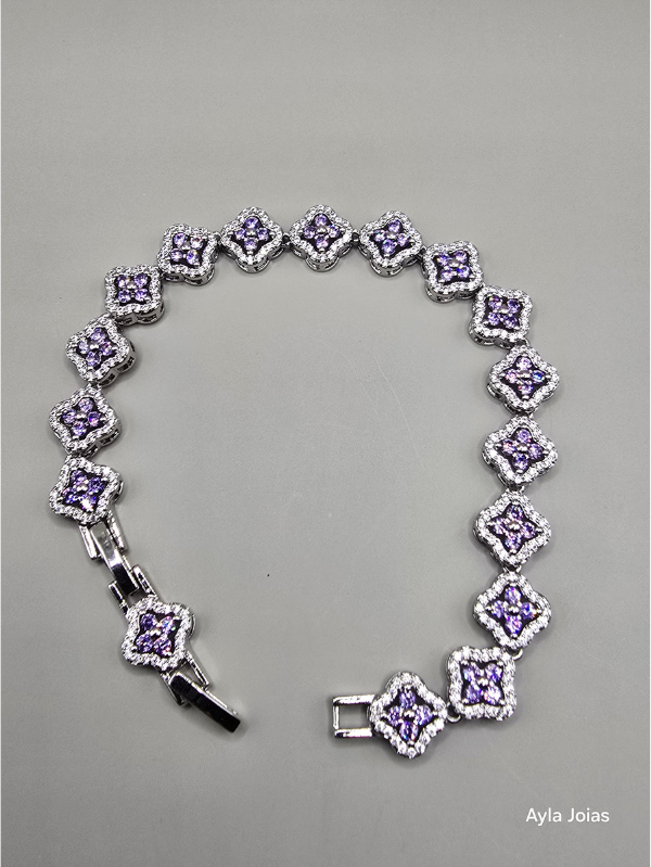 Pulseira com Zircônia – Ródio Branco - Imagem 4