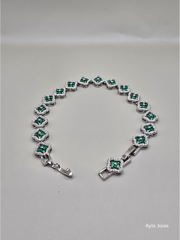 Pulseira com Zircônia – Ródio Branco - Imagem 3