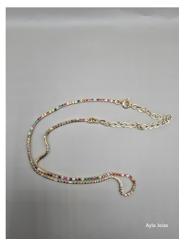 Choker Zircônia Colorida - Imagem 5