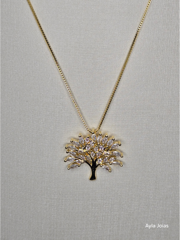 Colar Árvore da Vida – Banhado a Ouro 18k - Imagem 2