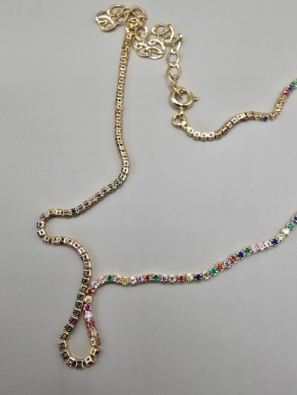 Choker Zircônia Colorida - Imagem 3