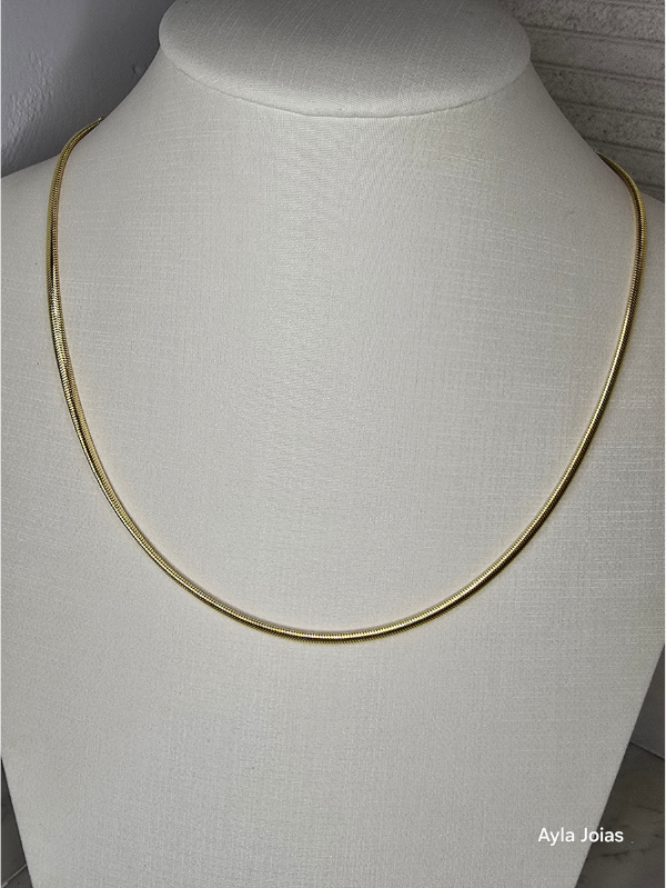 Choker Fio Alemão Fina – Banhada a Ouro