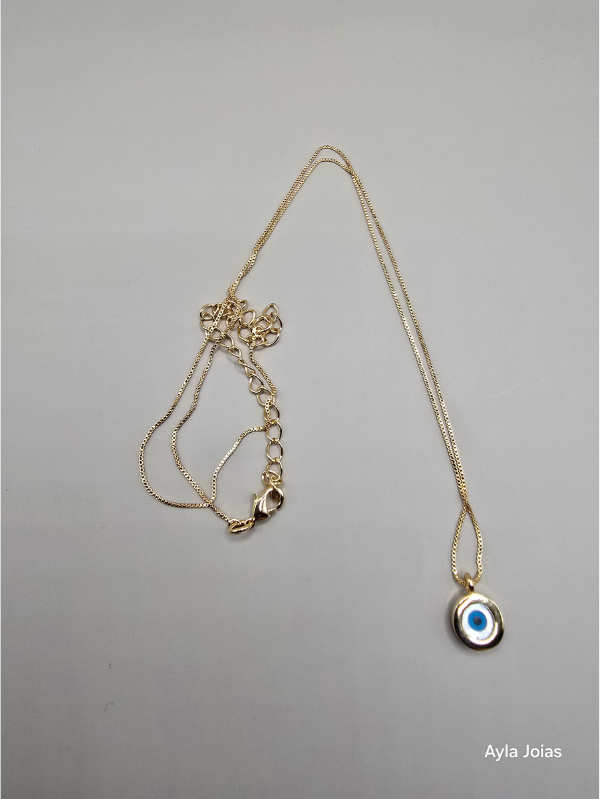 Colar Olho Grego Banhado a Ouro 18K - Imagem 2