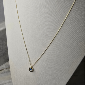 Colar Olho Grego Banhado a Ouro 18K