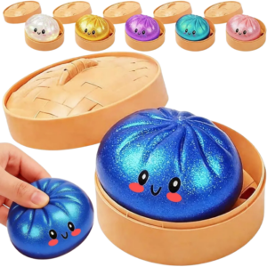 Brinquedo Dumpling Squishies, Caixa De Bolinhos Glitter Myst