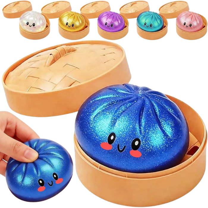 Brinquedo Dumpling Squishies, Caixa De Bolinhos Glitter Myst