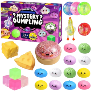24 Unidades Bollos Antiestres Mystery Dumplings Squishy, Slo
